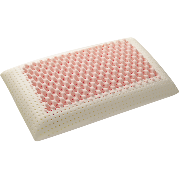 evergreenweb cuscino memory pink con tessuto silver