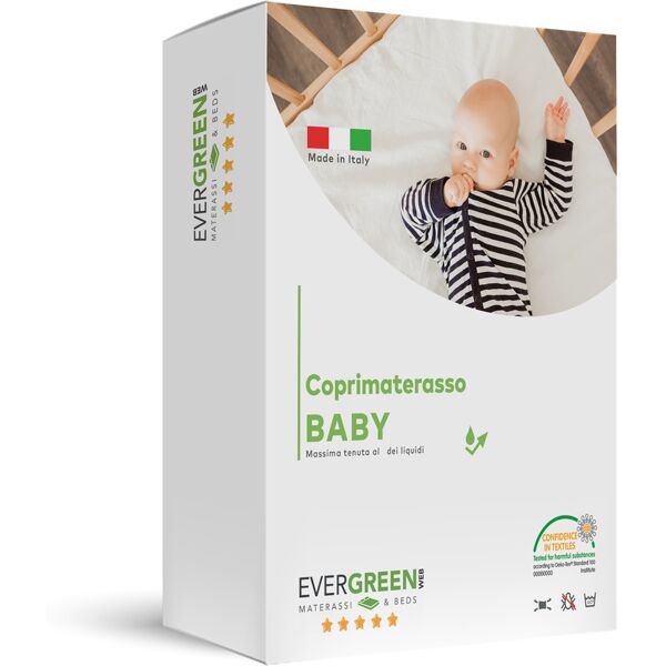 evergreenweb coprimaterasso culla lettino impermeabile 70x140 cm