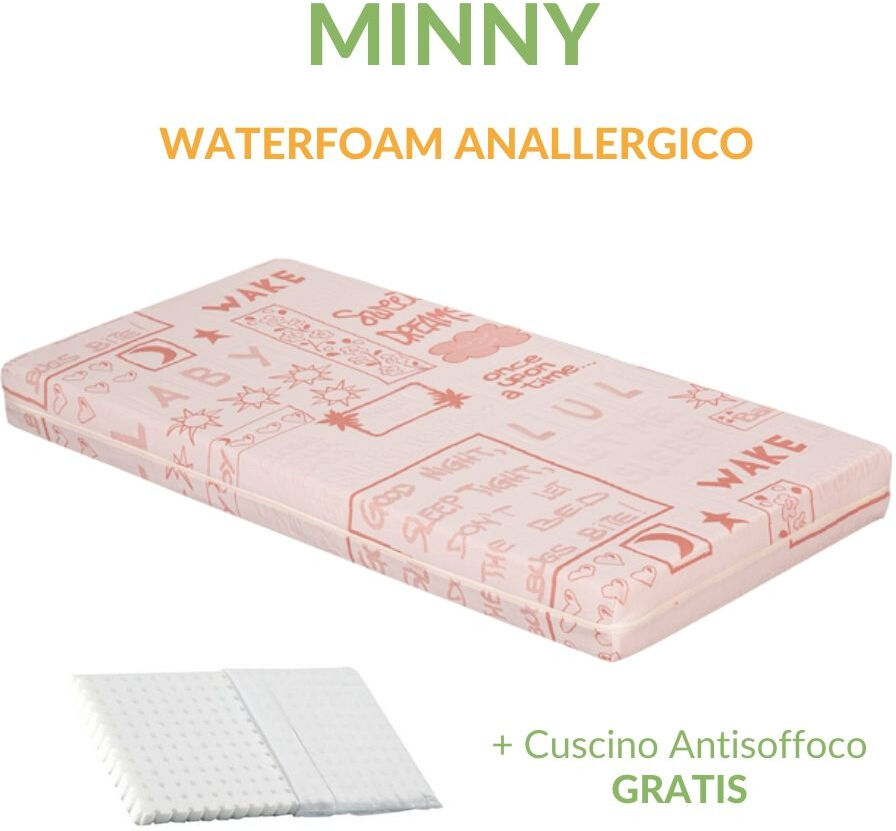 evergreenweb materasso baby minny 60x125 cm