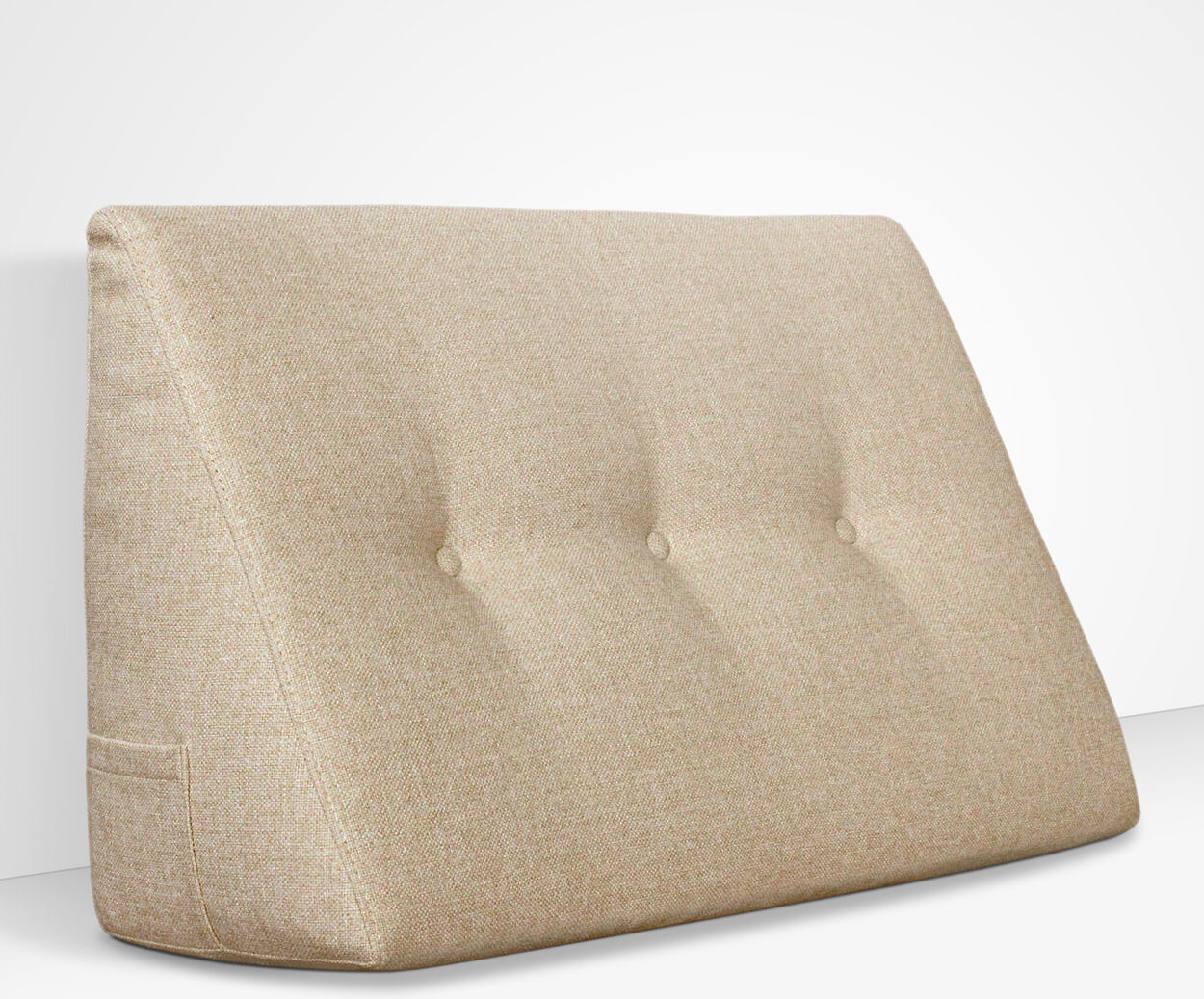 evergreenweb cuscino da lettura a cuneo chill pillow 120 cm x 26 cm beige