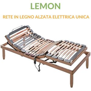 EvergreenWeb Rete Legno Motorizzata LEMON ELETTRICA ALZATA UNICA 80x195 cm