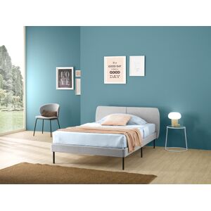 EvergreenWeb Letto Tokio 120x200 cm Grigio chiaro