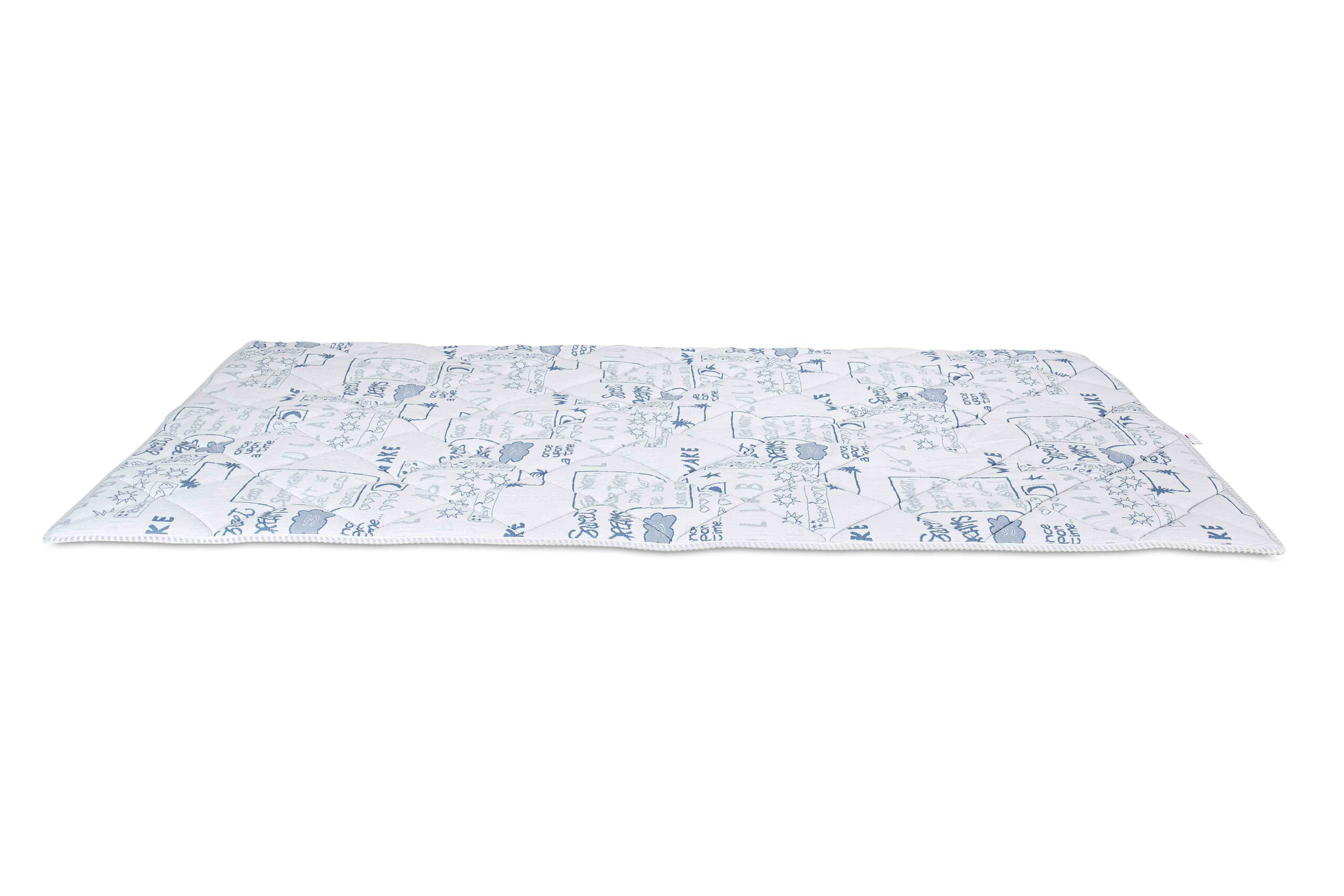 evergreenweb tappetino gioco blu teddy 120x200 cm