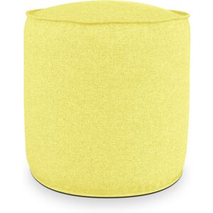 EvergreenWeb Pouf Rotondo da Interno & Esterno Piuma S Giallo