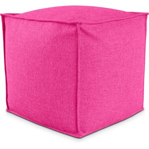 EvergreenWeb POUF QUADRATO PIUMA 100x100 cm Fuxia