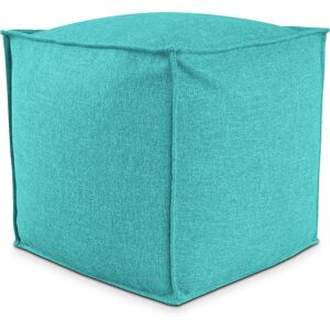 EvergreenWeb POUF QUADRATO PIUMA 80x80 cm Verde acqua