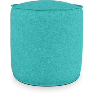 EvergreenWeb Pouf Rotondo da Interno & Esterno Piuma S Verde acqua