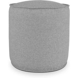 EvergreenWeb Pouf Rotondo da Interno & Esterno Piuma M Grigio scuro