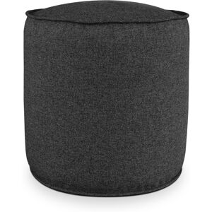 EvergreenWeb Pouf Rotondo da Interno & Esterno Piuma XL Antracite