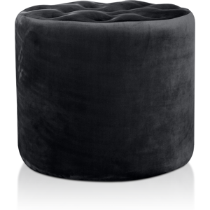 EvergreenWeb Pouf Diamante 80 cm Nero