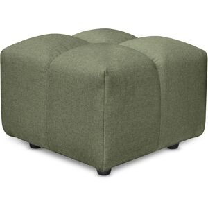 EvergreenWeb Pouf poggiapiedi con bombature morbide, Pouf Rubiq 90 x 150 cm Oliva