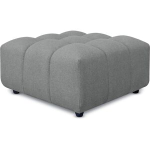 EvergreenWeb Pouf poggiapiedi con bombature morbide, Pouf Rubiq Grigio 60 x 150 cm