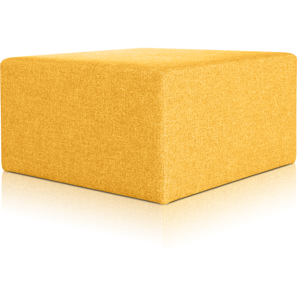 evergreenweb pouf rubino 83 x 83 cm senape