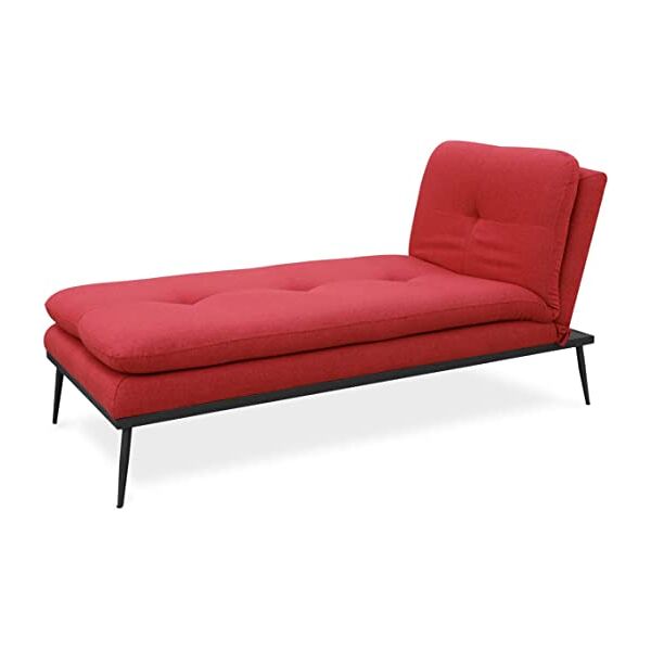 evergreenweb divano modulare componibile pilar chaise longue rosso