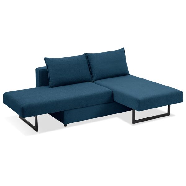 evergreenweb divano letto chaise longue 3 posti   angélique blu