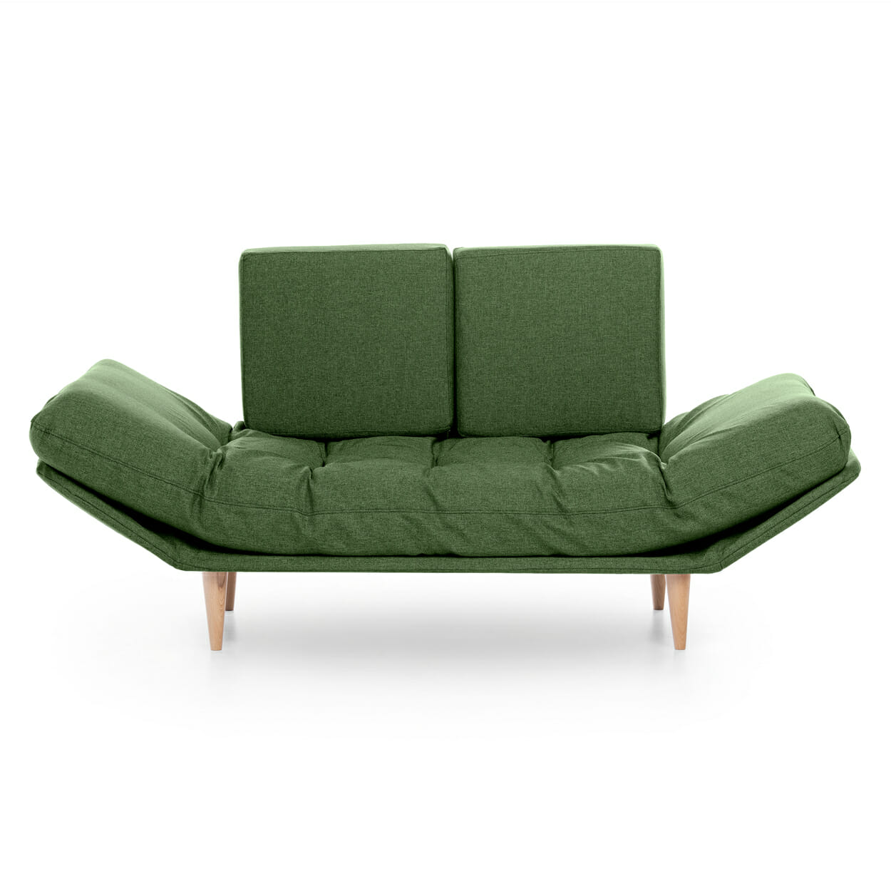 evergreenweb divano 2 posti con materasso futon monique verde