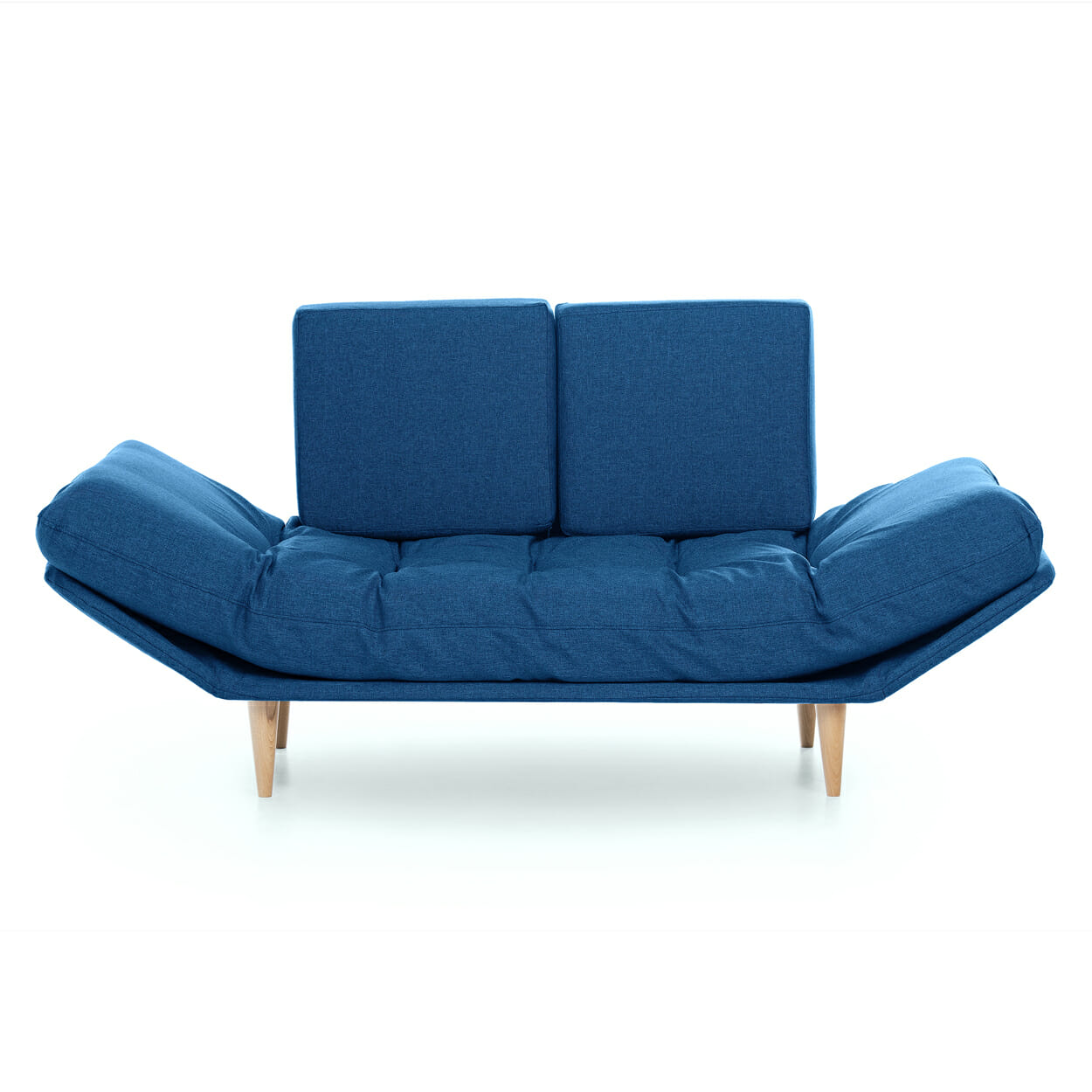 evergreenweb divano 2 posti con materasso futon monique blu