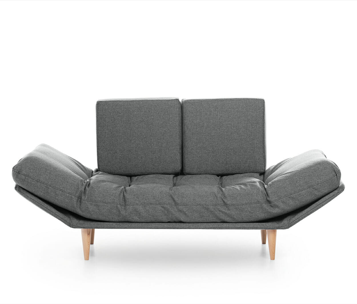 evergreenweb divano 2 posti con materasso futon monique grigio