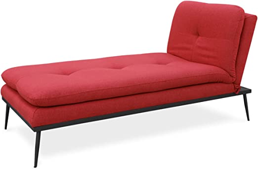 evergreenweb divano modulare componibile pilar chaise longue rosso