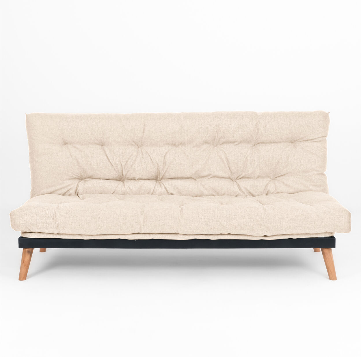 evergreenweb divano letto futon trasformabile in divano click clack con letto matrimoniale   sakè beige