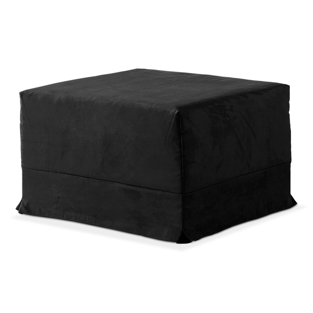 evergreenweb pouf letto suite nero