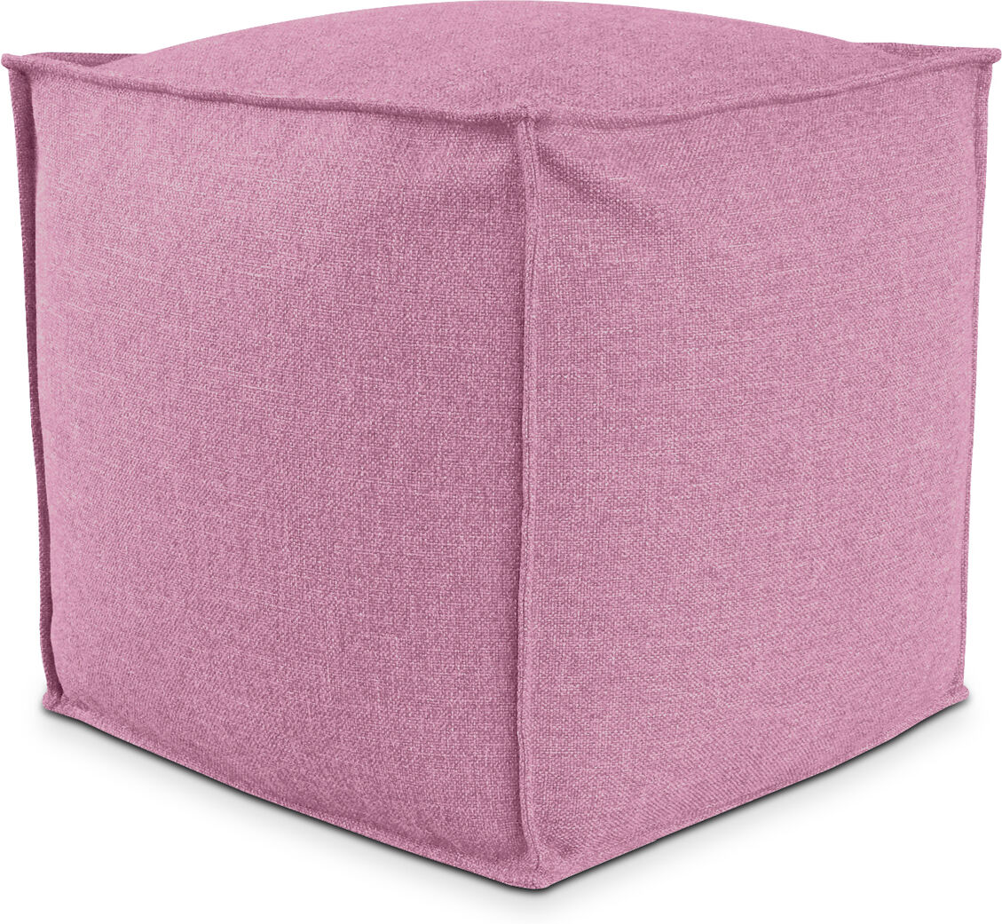 EvergreenWeb POUF QUADRATO PIUMA 100x100 cm Rosa