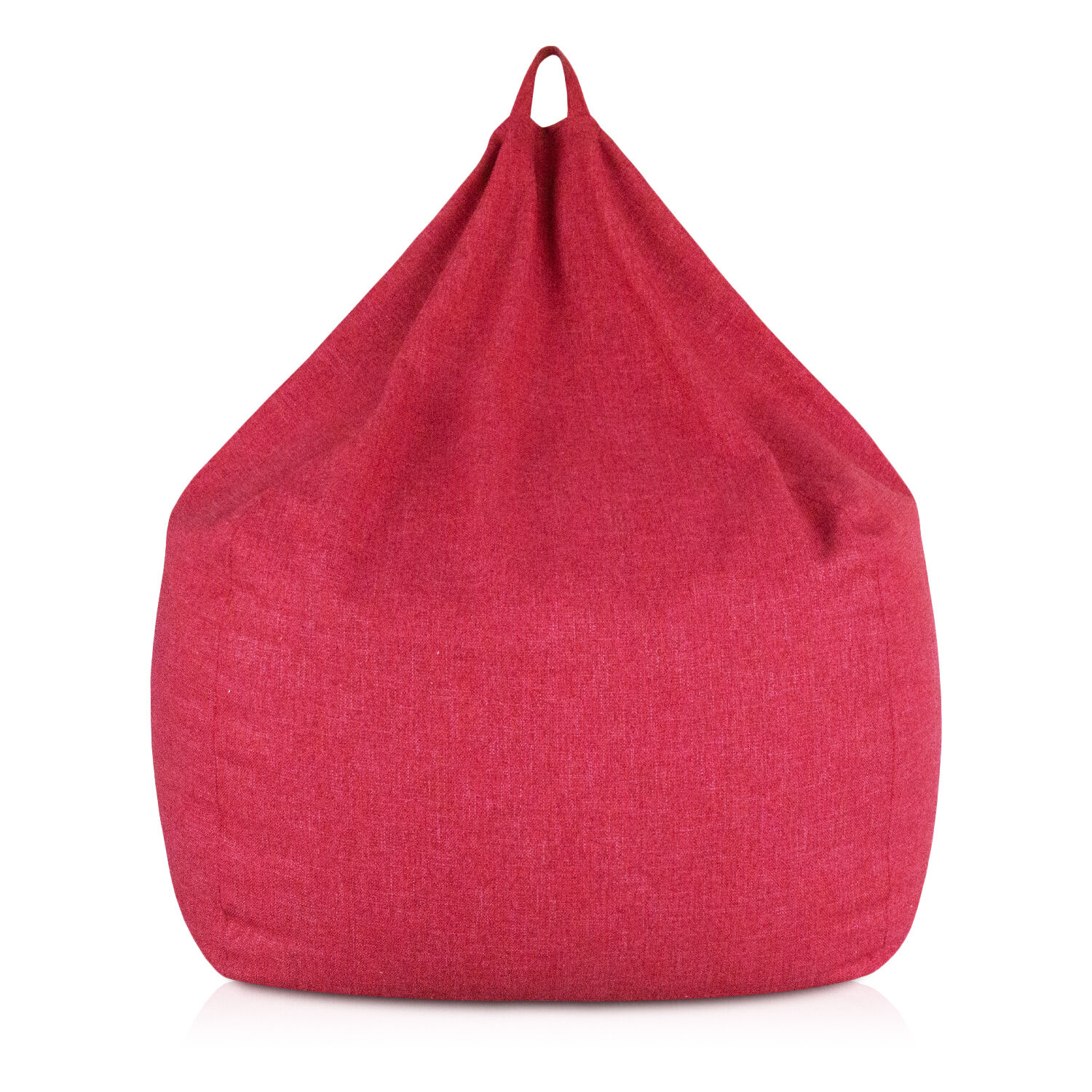 EvergreenWeb Poltrona sacco Pouf Piuma Rosso S