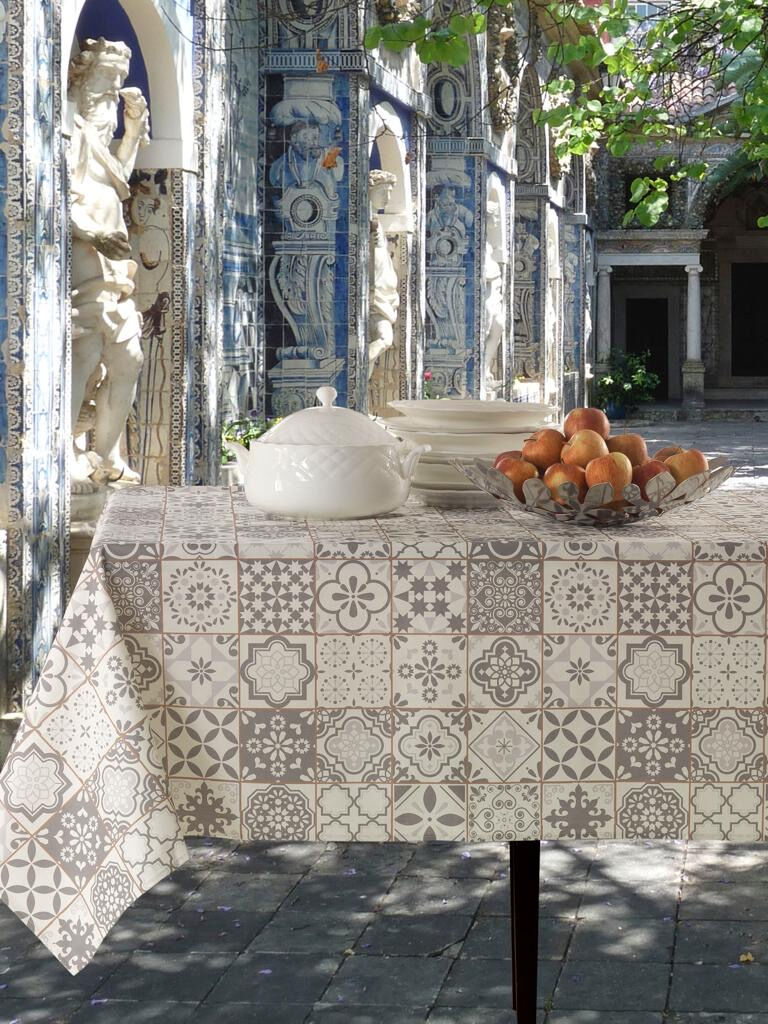 EvergreenWeb Tovaglia MAIOLICA Celeste 140x320 cm