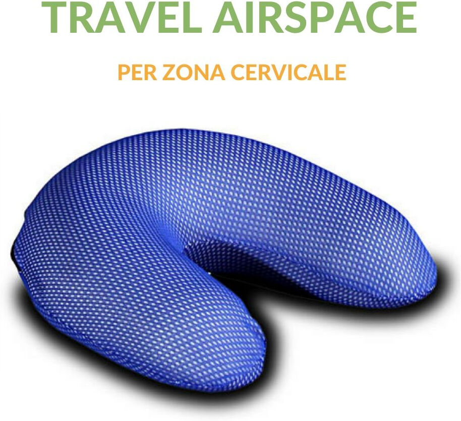 EverGreenWeb Cuscino Cervicale Travel con tessuto in AirSpace