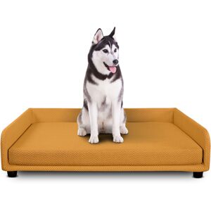 EvergreenWeb Cuccia per cani Divano letto King Dog Home 95X120 Giallo