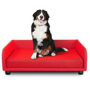 EvergreenWeb Cuccia per cani Divano letto King Dog Home 70X90 Rosso