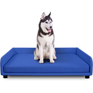 EvergreenWeb Cuccia per cani Divano letto King Dog Home 95X120 Blu