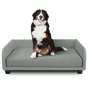 EvergreenWeb Cuccia per cani Divano letto King Dog Home 70X90 Grigio