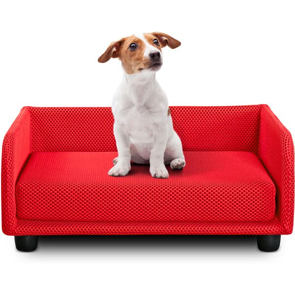 evergreenweb cuccia per cani divano letto king dog home 50x70 rosso