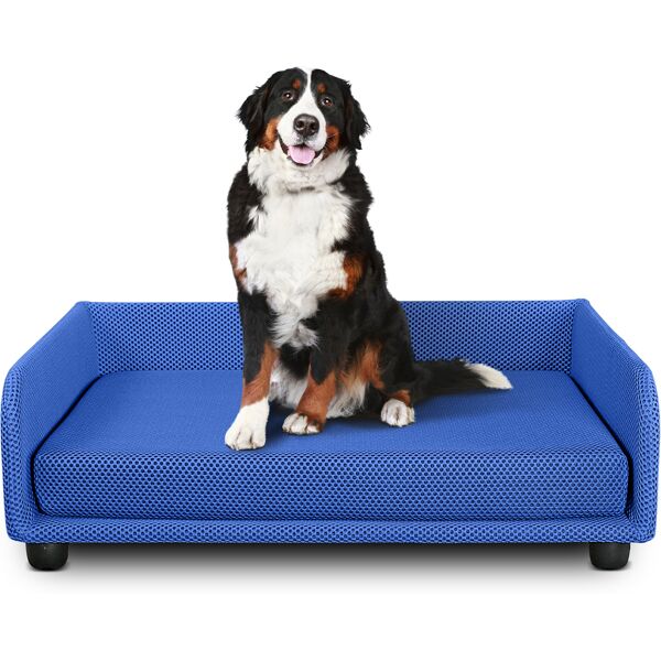 evergreenweb cuccia per cani divano letto king dog home 70x90 blu