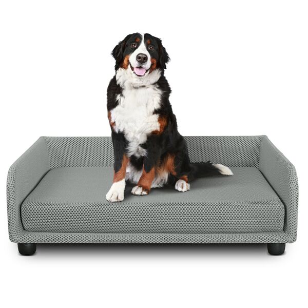 evergreenweb cuccia per cani divano letto king dog home 70x90 grigio