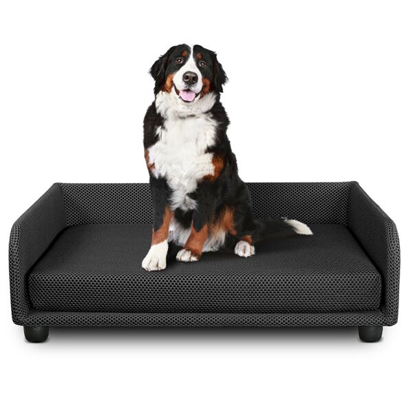 evergreenweb cuccia per cani divano letto king dog home 95x120 nero