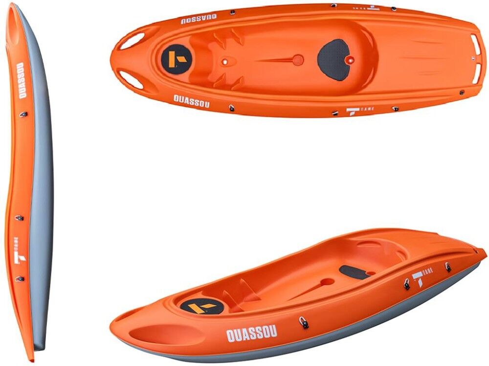 tahe - bic sport canoa rigida ouassou orange/grey 107051 tahe / bic sport