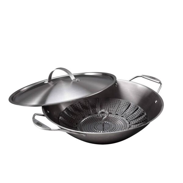 weber wok con cestello per cottura a vapore 7684