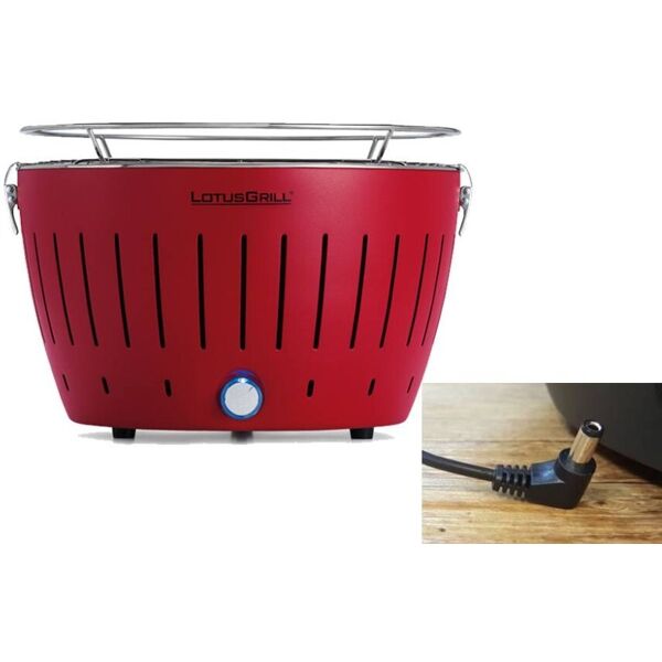 lotusgrill barbecue a carbonella portatile rosso lg g34u rd lotus grill