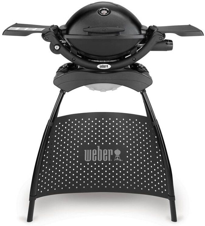 barbecue a gas q 1200 black stand (attacco cartuccia) 51010353 weber