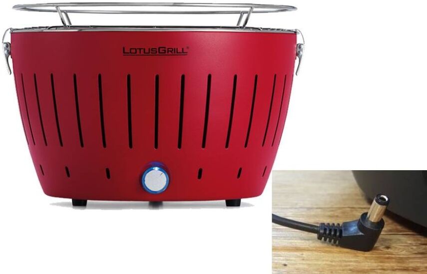 lotusgrill barbecue a carbonella portatile rosso lg g34u rd lotus grill