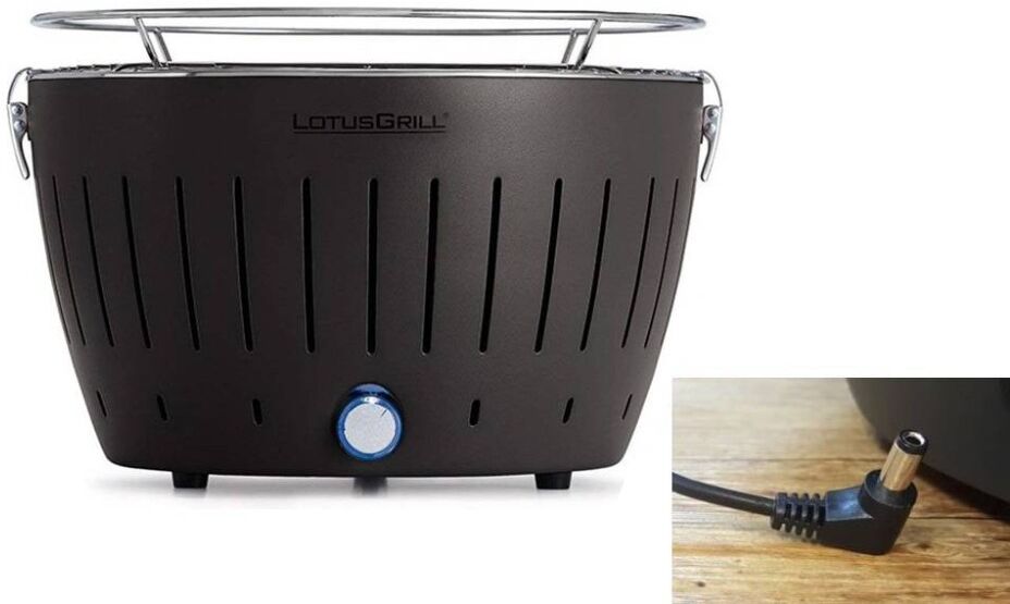 lotusgrill barbecue a carbonella portatile antracite lg g34u bk lotus grill