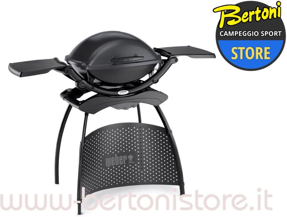 barbecue elettrico q 2400 stand dark grey + heat electric grill 55020853 weber