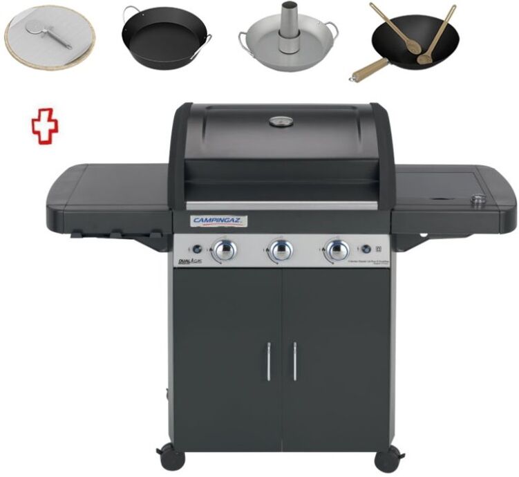 campingaz barbecue a gas 3 series classic ls plus d dual gas 2000033886 + culinary modular