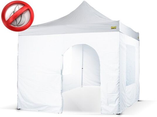 Bertoni Tetto Bianco Per Gazebo  Piramide 3x3 Ignifugo M2 Con Cuciture Termonastrate