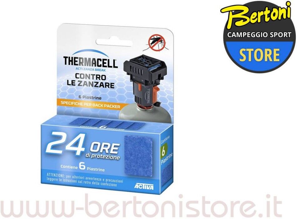 Thermacell 24 Ore Di Protezione Ricarica Back Packer Nfz.Zbrp12.R2bp