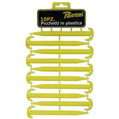 Picchetti (10 Pz) In Plastica Gialli Bertoni Picchetti (10 Pz) In Plastica Gialli Bertoni