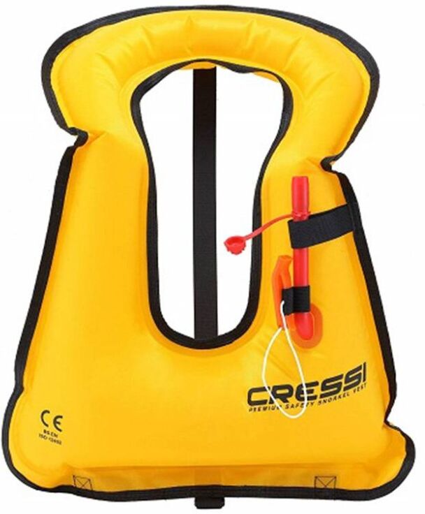 Cressi Snorkel Vest Standard Gonfiabile Unisex Adulto Giallo Xsv100010