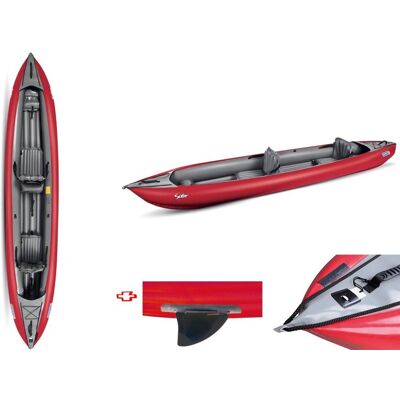 Gumotex Canoa Gonfiabile Solar Rossa Con Pinna 045383-R (5c/11c) Gumotex Canoa Gonfiabile Solar Rossa Con Pinna 045383-R (5c/11c)